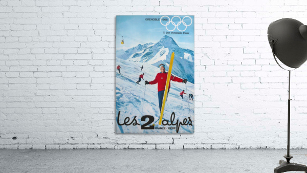 Olimpiade-ski Klasik Vintage Poster Wall Preview