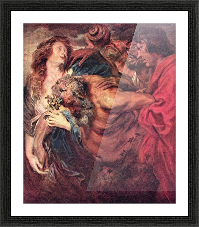 Drunken Silenus Picture Frame print