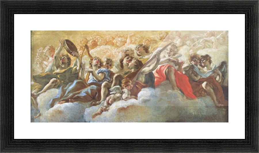 Musical Angels Picture Frame print