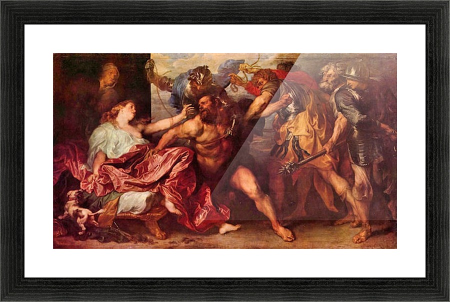Samson and Delilah Picture Frame print