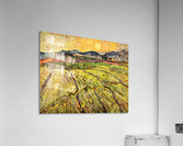Landscape with plowed fields Acrylic Print