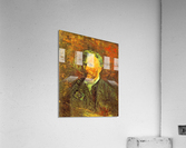 Self portrait with pipe at a table Acrylic Print