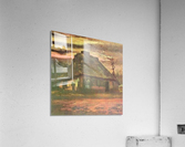 Straw hut at dusk Acrylic Print