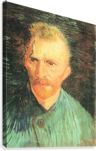 Self portrait in green Canvas Print