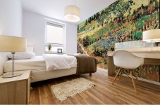 Flowering Garden with Path Mural print