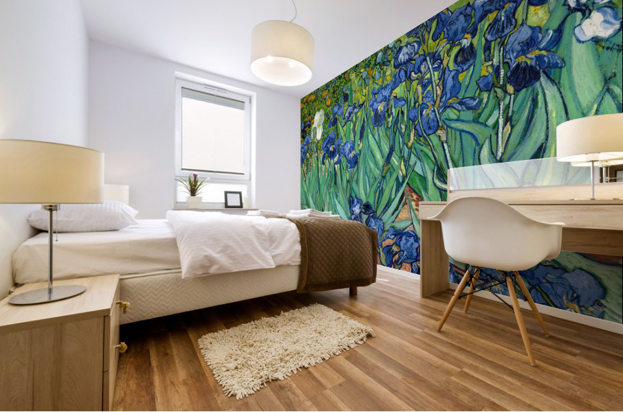 Irises Mural print