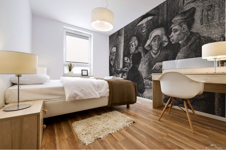 Potato Eaters Mural print