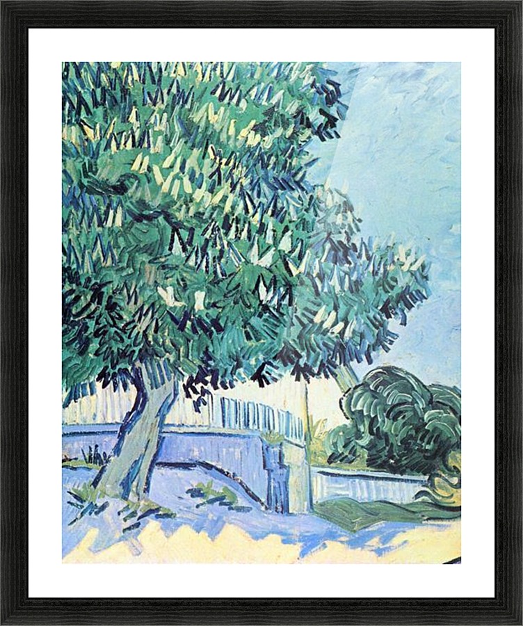 Blossoming chestnut tree 2 Picture Frame print