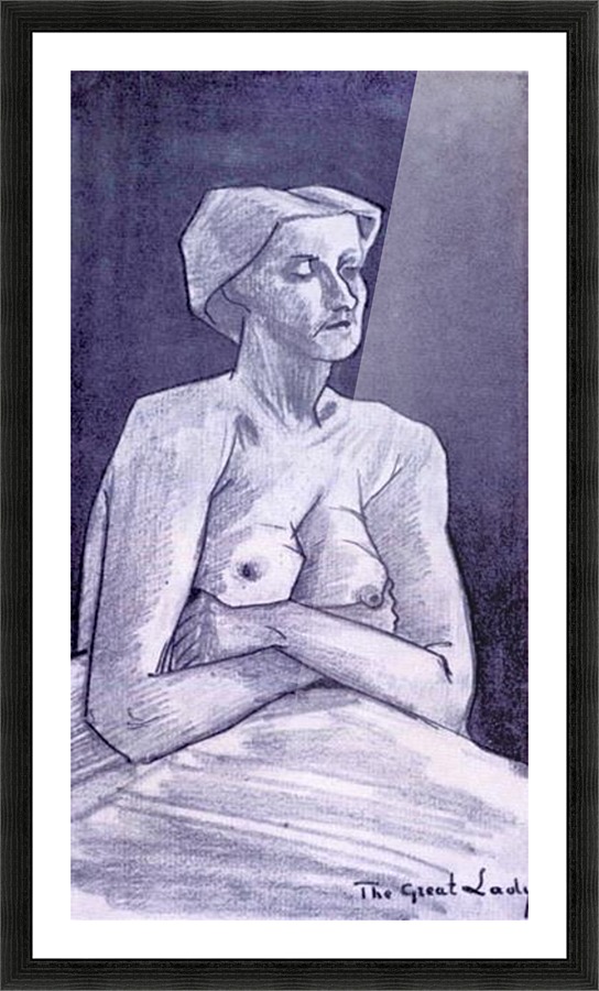 Large woman Picture Frame print