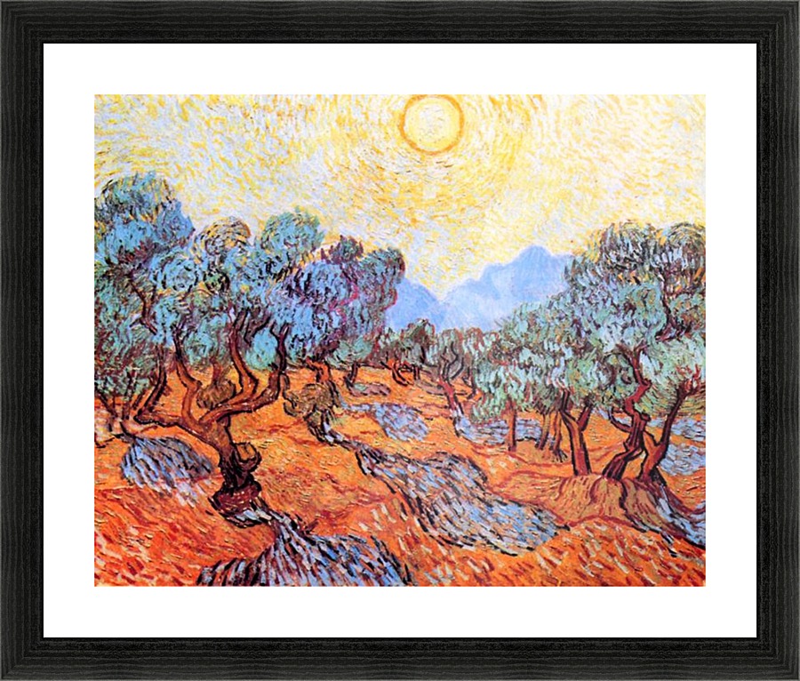 Olive Grove Picture Frame print