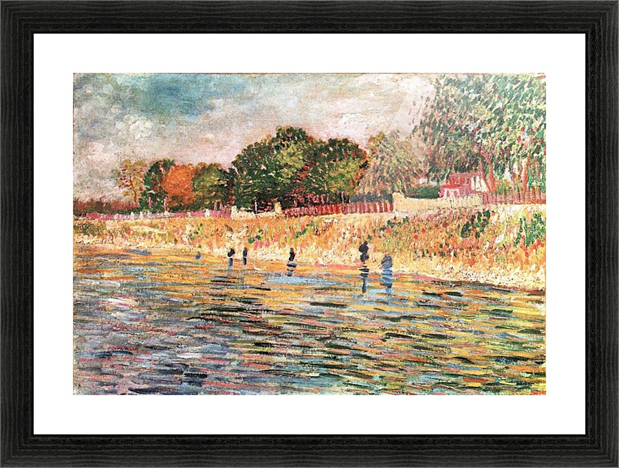 River bank Picture Frame print