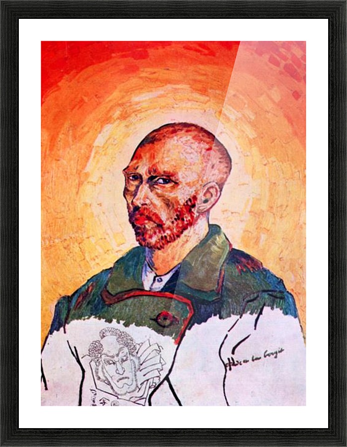 Self portrait study Picture Frame print
