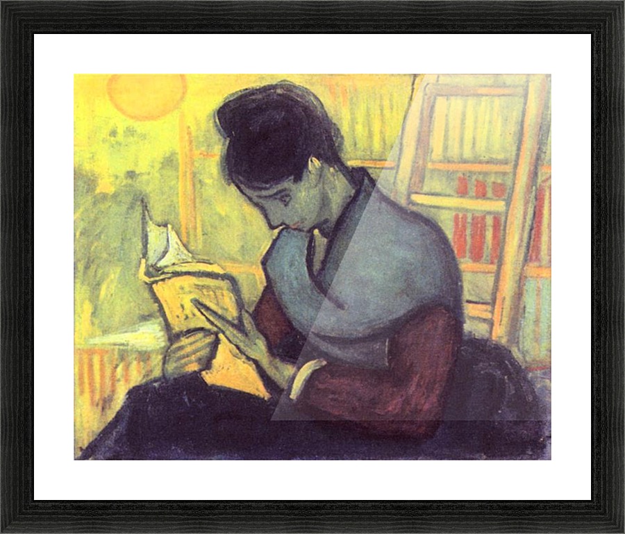 The novel reader Picture Frame print
