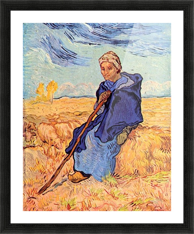 The shepherdess Picture Frame print
