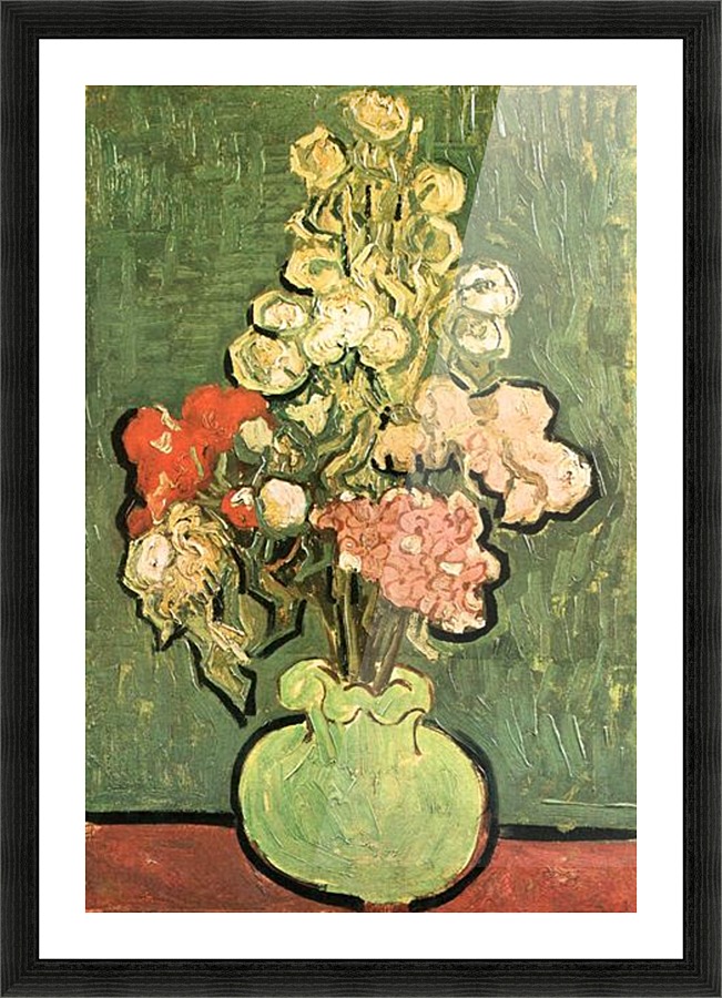 Vase with Roses Picture Frame print