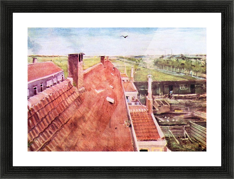 View over the rooftops Picture Frame print