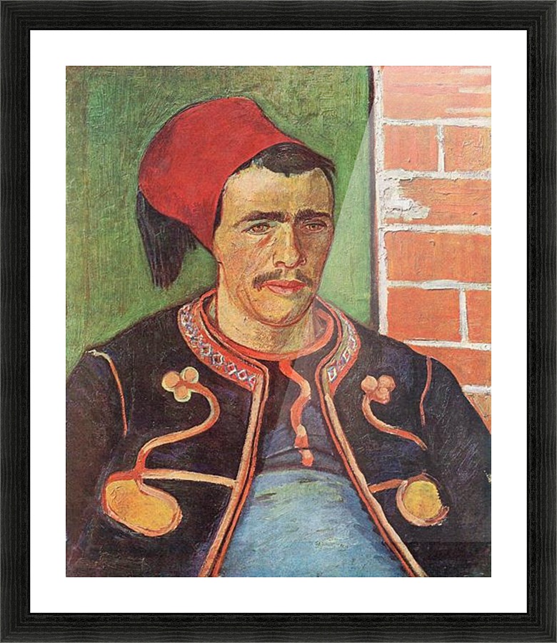 Zouave half figure Picture Frame print