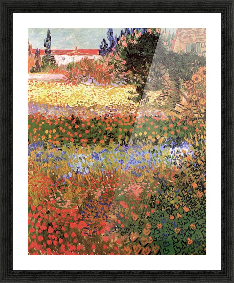 Flowering Garden Picture Frame print
