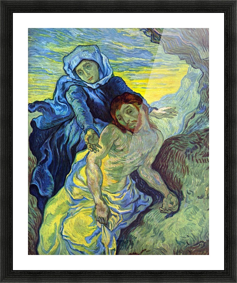 Pieta (by Eugene Delacroix) Picture Frame print