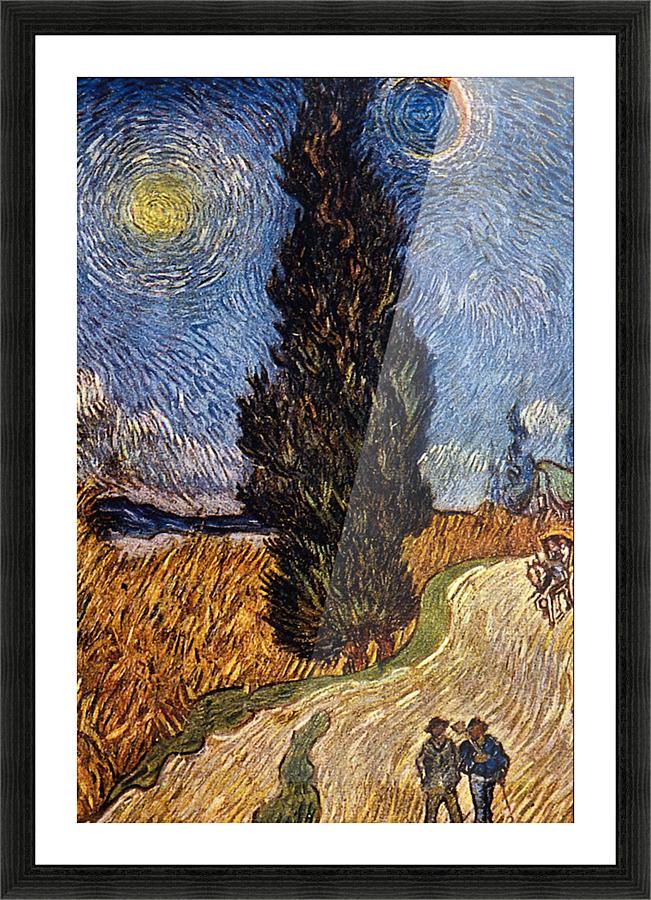 The Cypress Road Picture Frame print