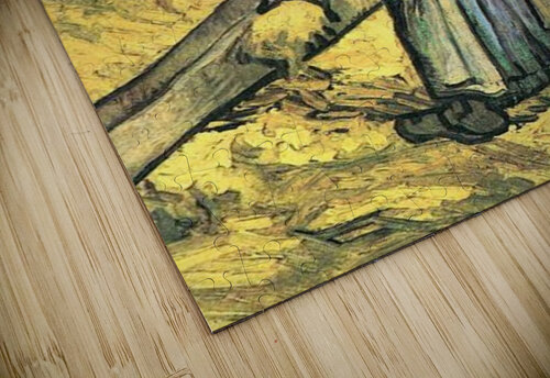 A farmer cutting hay Van Gogh puzzle