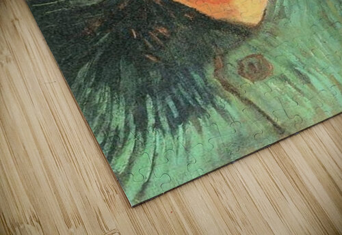 Self portrait in green Van Gogh puzzle