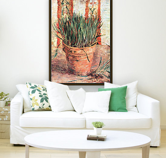Flowerpot with Chives Reproduction