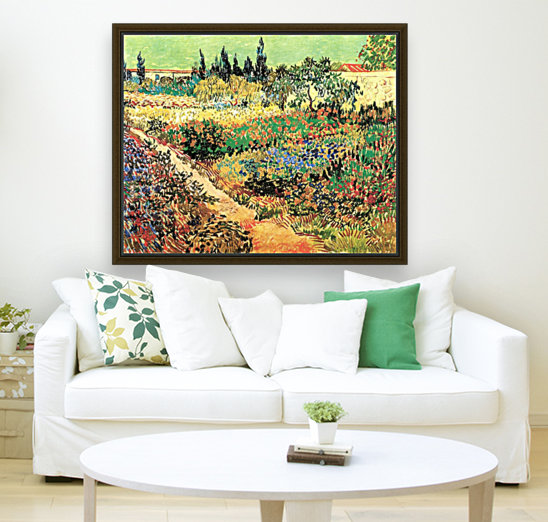 Flowering Garden with Path Reproduction