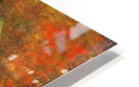 Self portrait with pipe at a table HD Metal print