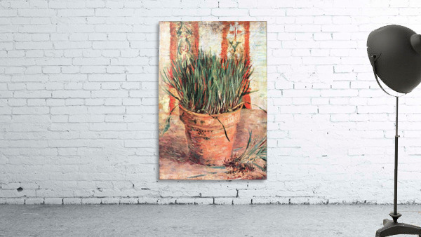 Flowerpot with Chives Wall Preview