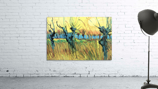 Grazing at sunset Wall Preview
