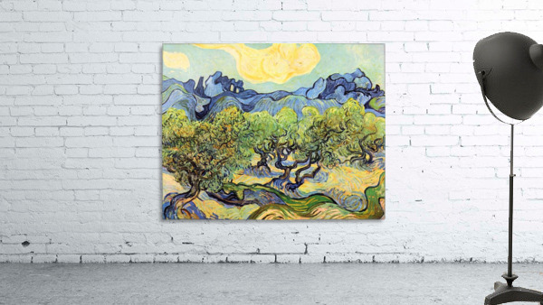 Landscape with olive Trees Wall Preview