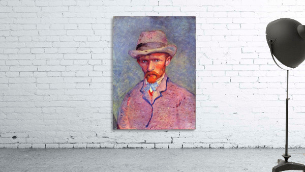 Self portrait with gray hat Wall Preview