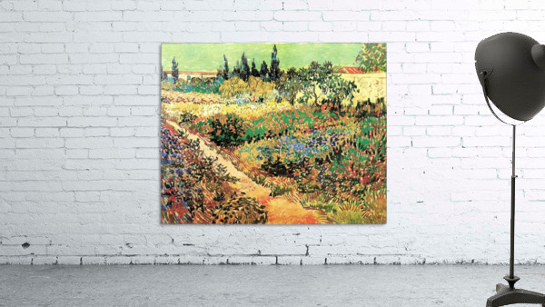 Flowering Garden with Path Wall Preview