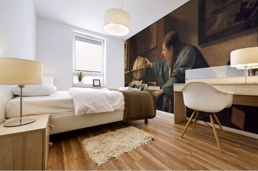 The astronomer Mural print