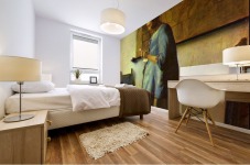 The letter reader Mural print