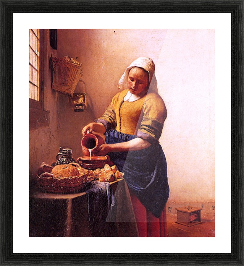 Milk maid Picture Frame print
