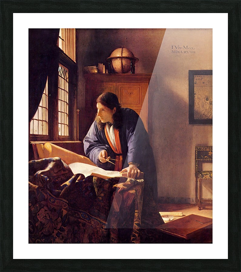 The Geographer Picture Frame print
