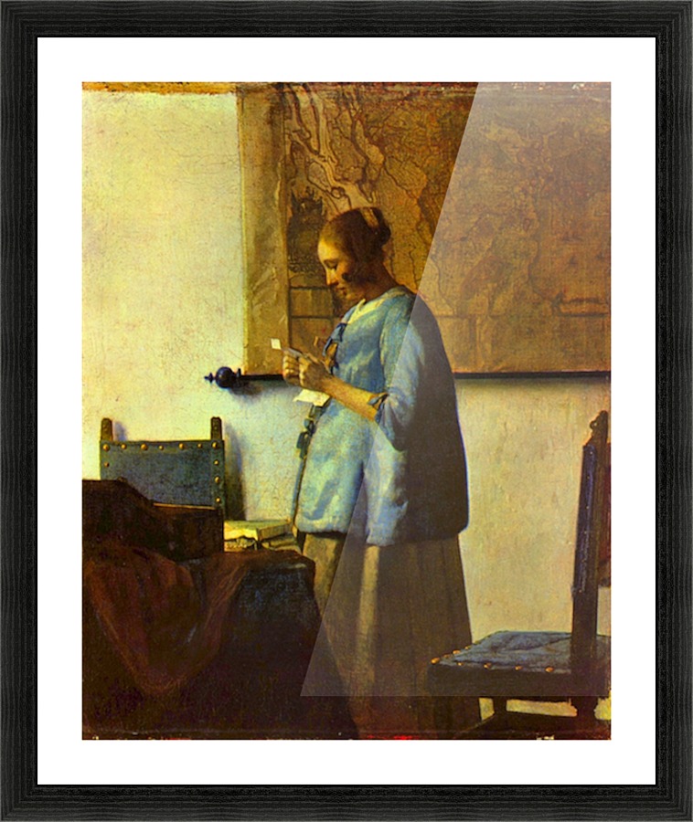 The letter reader Picture Frame print