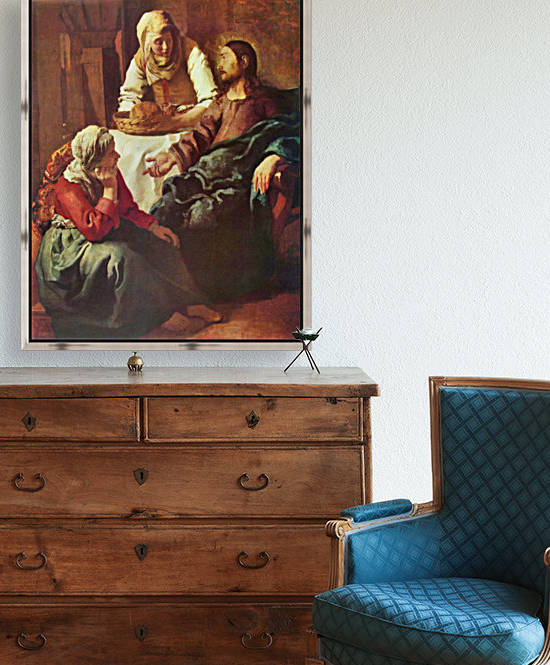 Christ with Mary and Martha by Vermeer
