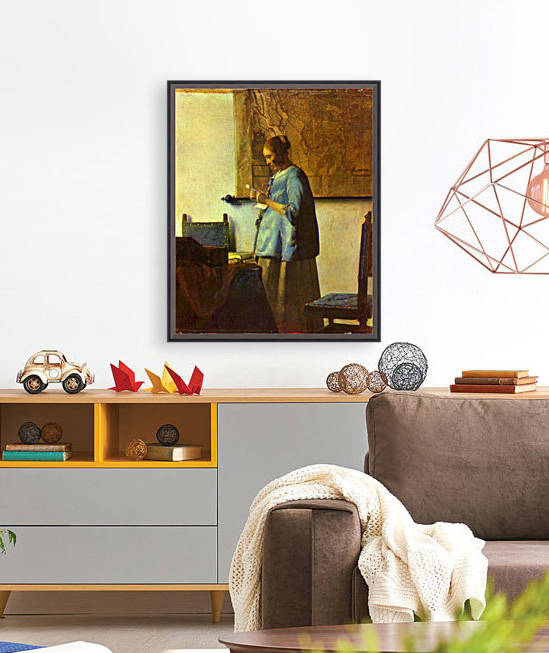 The letter reader by Vermeer
