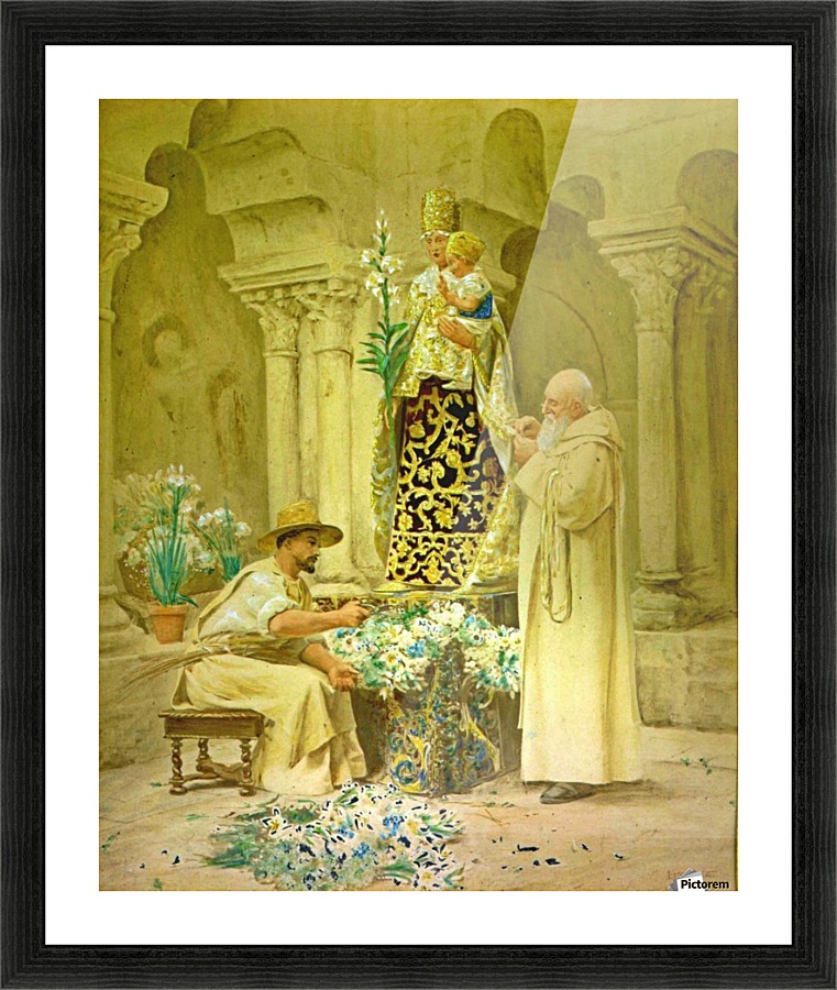 Preparations for the procession Picture Frame print