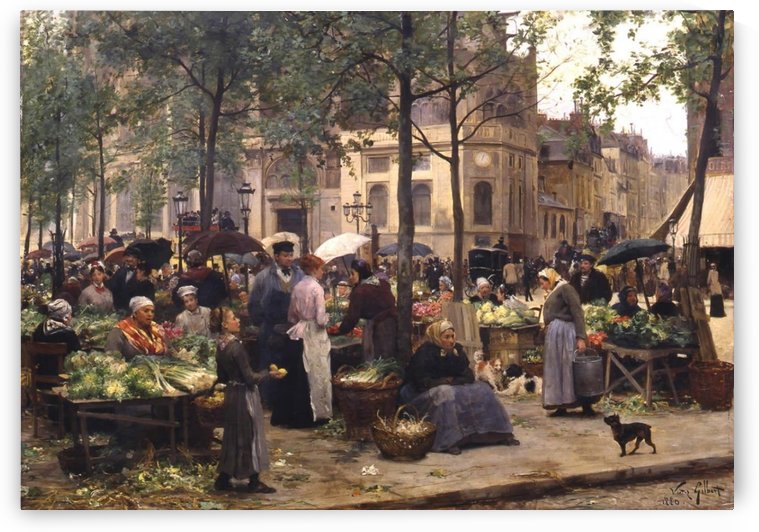 Le carreau des halles by Victor Gilbert