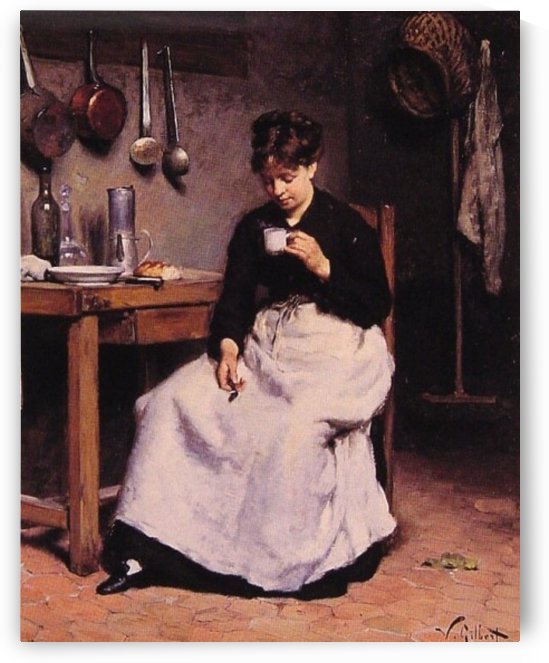 A Cup of Coffee by Victor Gilbert