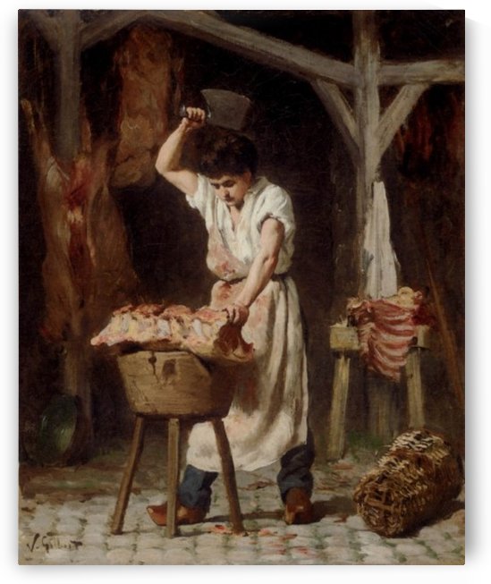 Ein junger Metzger by Victor Gilbert