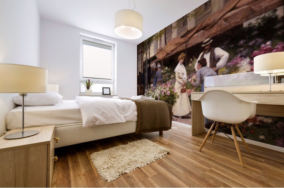 Marche aux Fleurs Mural print