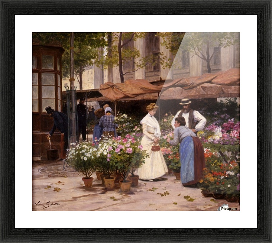 Marche aux Fleurs Picture Frame print