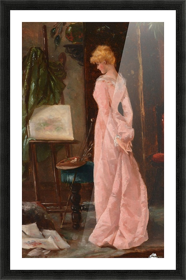 Elegant lady Picture Frame print