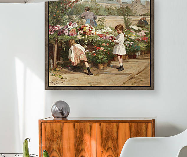 The young flower seller by Victor Gilbert