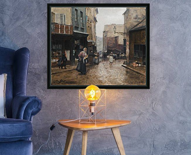 La rue de la montagne Ste Genevieve, Paris by Victor Gilbert